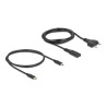 Delock USB GaN Ladegerät 2 x USB Type-C™ PD 3.0 mit 65 W inklusive Strom-Adapter für EU / US / UK