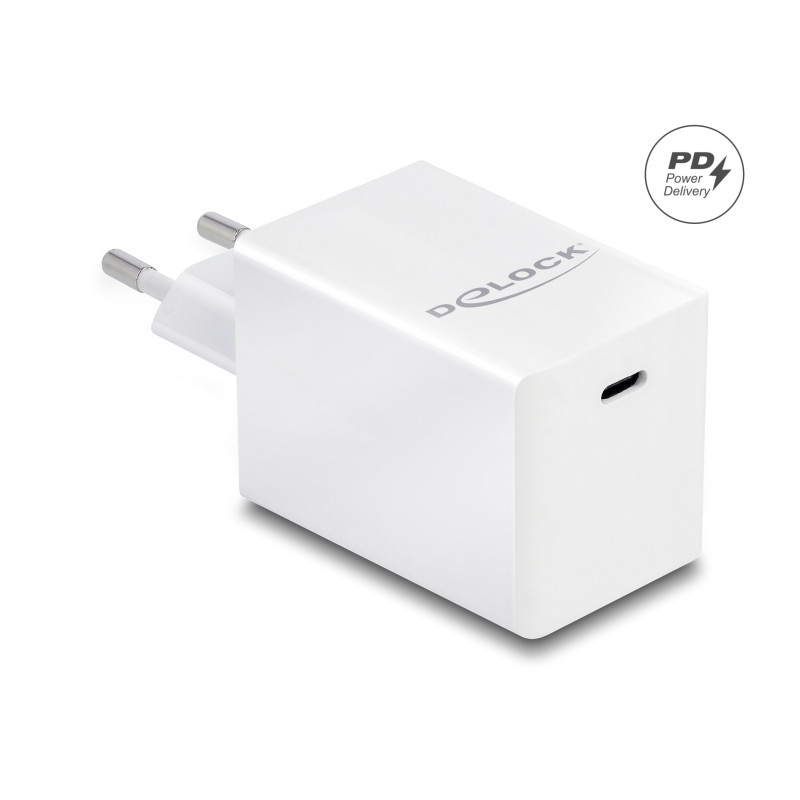 Delock USB GaN Ladegerät 1 x USB Type-C™ PD 3.0 kompakt mit 60 W