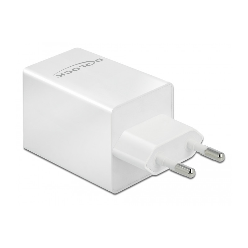 Delock USB GaN Ladegerät USB Type-C™ PD 3.0 und USB Typ-A mit 48 W