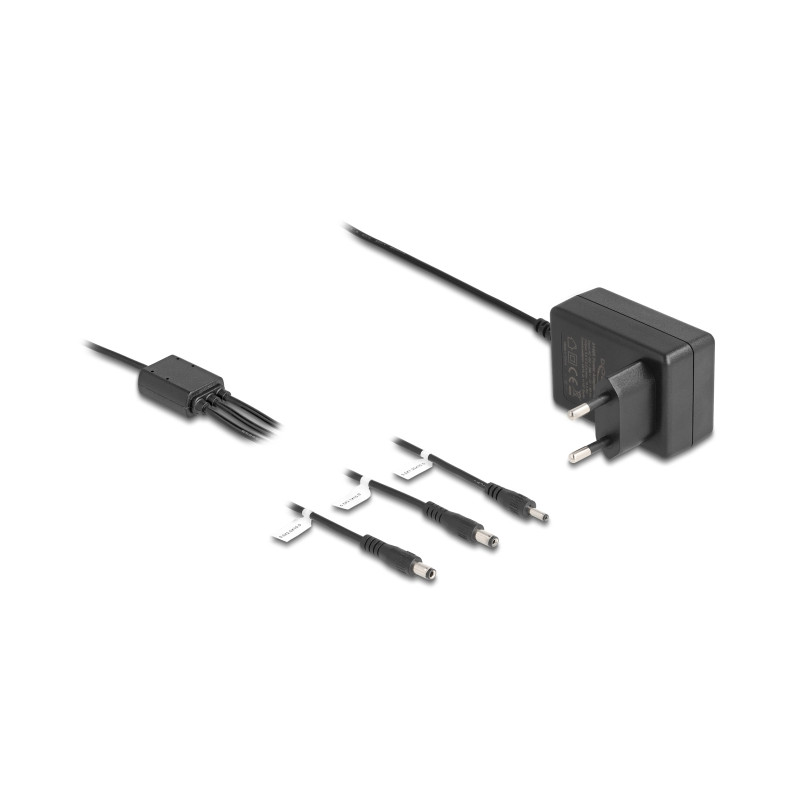 Delock Externes Netzteil 5,0 V / 2,0 A / 10,0 W DC 3,5 x 1,35 mm, DC 5,5 x 2,1 mm, DC 5,5 x 2,5 mm