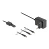 Delock Externes Netzteil 5,0 V / 2,0 A / 10,0 W DC 3,5 x 1,35 mm, DC 5,5 x 2,1 mm, DC 5,5 x 2,5 mm