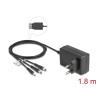 Delock Externes Netzteil 12,0 V / 3,0 A / 36,0 W DC 3,5 x 1,35 mm, DC 5,5 x 2,1 mm, DC 5,5 x 2,5 mm