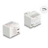 Delock Keystone Modul mit 2 x USB Type-C™ Ladebuchsen PD 20 W weiß