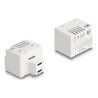 Delock Keystone Modul mit 2 x USB Type-C™ Ladebuchsen PD 20 W weiß