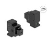 Delock Keystone Modul mit USB Type-C™ Ladebuchse PD 20 W schwarz