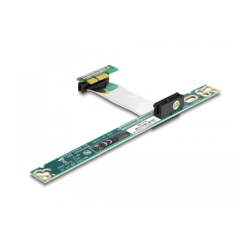Delock Riser Karte PCI Express x1 - x1 mit flexiblem Kabel 7 cm