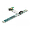 Delock Riser Karte PCI Express x1 - x1 mit flexiblem Kabel 7 cm