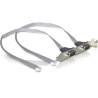 Delock Slotblech 2 x COM Port mit 2 mm Pinabstand