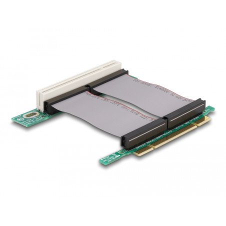 Delock Riser Karte PCI 32-Bit - PCI 32-Bit mit flexiblem Kabel 7 cm links gerichtet