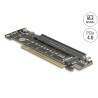Delock PCI Express 4.0 x16 Riser Karte mit 2 x M.2 Key M NVMe Slot – Bifurcation