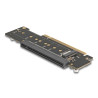 Delock PCI Express 4.0 x16 Riser Karte mit 2 x M.2 Key M NVMe Slot – Bifurcation