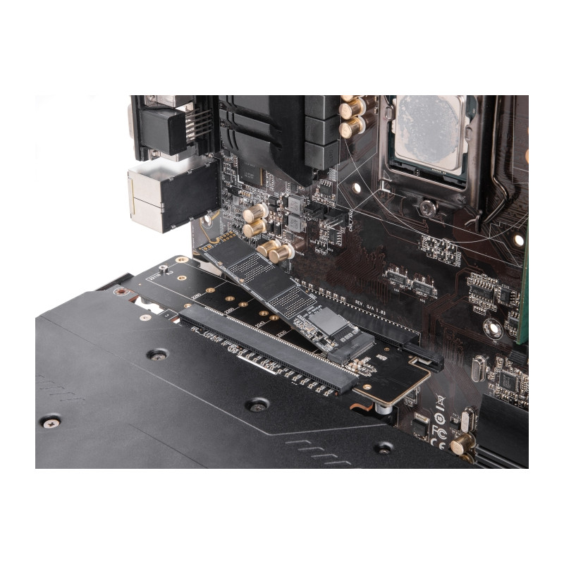 Delock PCI Express 4.0 x16 Riser Karte mit 2 x M.2 Key M NVMe Slot – Bifurcation