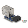 Delock USB Pin Header Buchse - 2 x USB 2.0 Buchse - oben