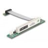 Delock Riser Karte PCI Express x1 - 1 x PCI mit flexiblem Kabel 9 cm links gerichtet