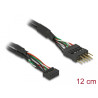 Delock Kabel USB 2.0 Pfostenbuchse 2,00 mm 10 Pin - USB 2.0 Pfostenstecker 2,54 mm 10 Pin 12 cm