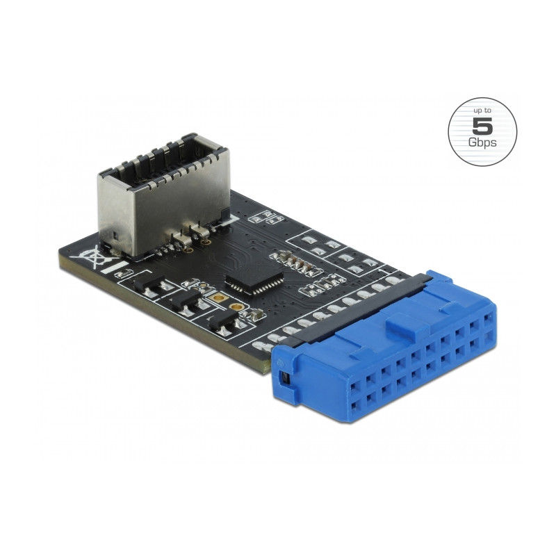 Delock USB 5 Gbps Adapter Typ-E Key A Pfostenbuchse zu intern Key A Buchse
