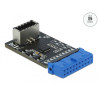 Delock USB 5 Gbps Adapter Typ-E Key A Pfostenbuchse zu intern Key A Buchse
