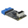 Delock USB 5 Gbps Adapter Typ-E Key A Pfostenbuchse zu intern Key A Buchse