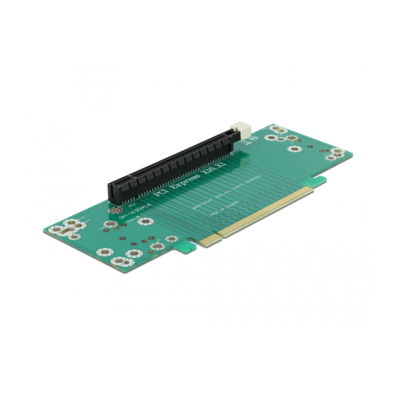 Delock Riser Karte PCI Express x16 zu x16 links gerichtet - Slothöhe 53,9 mm
