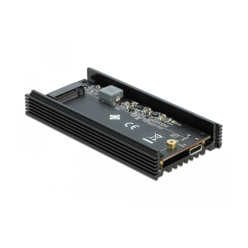 Delock Externes Gehäuse für M.2 NVMe PCIe SSD mit SuperSpeed USB 20 Gbps (USB 3.2 Gen 2x2) USB Type-C™ Buchse
