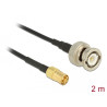 Delock Antennenkabel BNC Stecker 50 Ohm - SMB Stecker RG-174 2 m