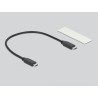 Delock Externes Gehäuse für M.2 NVMe PCIe SSD mit USB 20 Gbps USB Type-C™ Buchse - werkzeugfrei