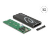 Delock Externes Gehäuse für M.2 SATA SSD mit USB Type-C™ Buchse