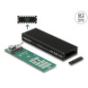 Delock Externes USB Type-C™ Combo Gehäuse für M.2 NVMe PCIe oder SATA SSD