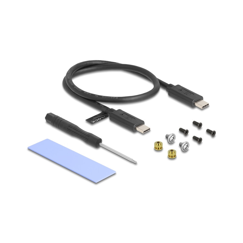 Delock Externes USB Type-C™ Combo Gehäuse für M.2 NVMe PCIe oder SATA SSD