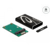 Delock Externes Gehäuse SuperSpeed USB für mSATA SSD