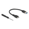 Delock Externes Gehäuse SuperSpeed USB für mSATA SSD