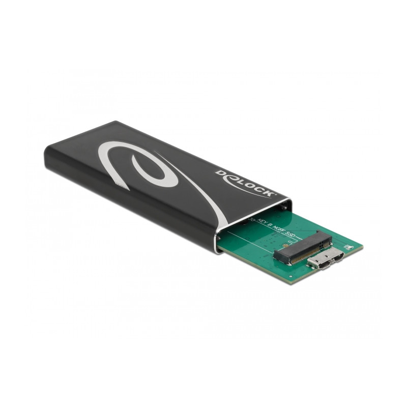 Delock Externes Gehäuse SuperSpeed USB für M.2 SATA SSD Key B