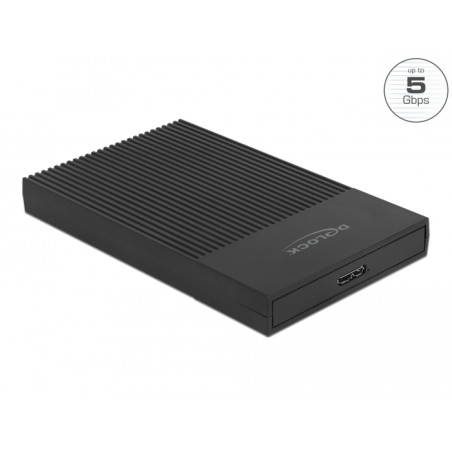 Delock Externes Gehäuse für 2.5″ SATA HDD / SSD mit SuperSpeed USB Typ Micro-B Buchse - werkzeugfrei