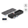 Delock USB 3.2 Gen 2 Gehäuse für PlayStation®5 mit M.2 NVMe Slot - werkzeugfrei