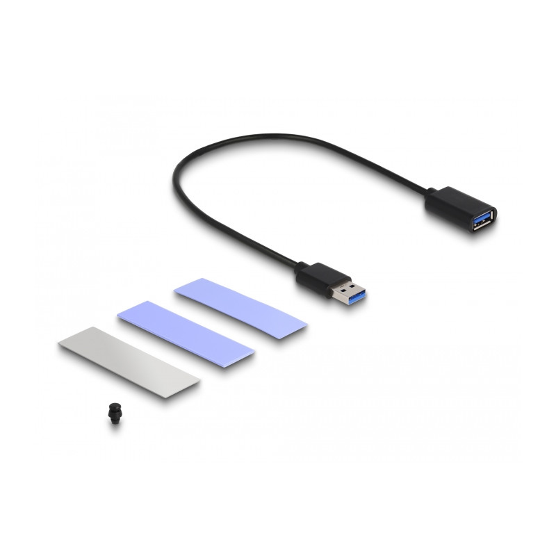 Delock USB 3.2 Gen 2 Gehäuse für PlayStation®5 mit M.2 NVMe Slot - werkzeugfrei