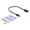Delock USB 3.2 Gen 2 Gehäuse für PlayStation®5 mit M.2 NVMe Slot - werkzeugfrei