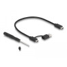 Delock Externes Gaming Gehäuse für M.2 NVMe PCIe SSD mit SuperSpeed USB 20 Gbps (USB 3.2 Gen 2x2) USB Type-C™ Buchse und RGB LED