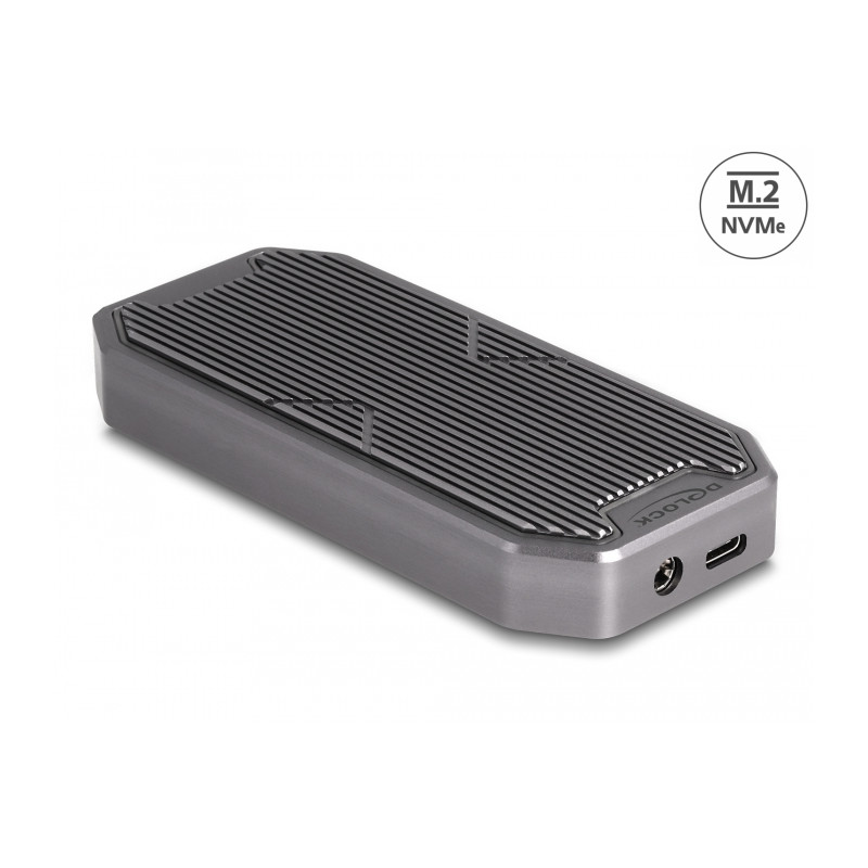 Delock Externes Gaming Gehäuse für M.2 NVMe PCIe SSD mit SuperSpeed USB 20 Gbps (USB 3.2 Gen 2x2) USB Type-C™ Buchse und RGB LED