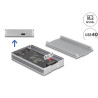 Delock USB4™ 40 Gbps Gehäuse für 1 x M.2 NVMe SSD - werkzeugfrei