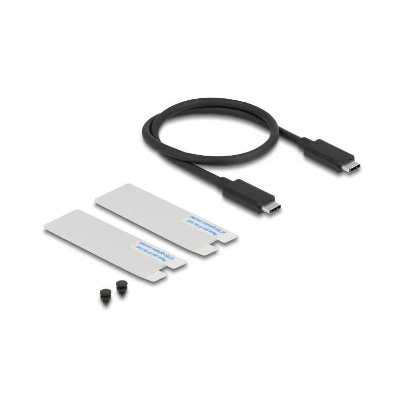Delock USB4™ 40 Gbps Gehäuse für 1 x M.2 NVMe SSD - werkzeugfrei