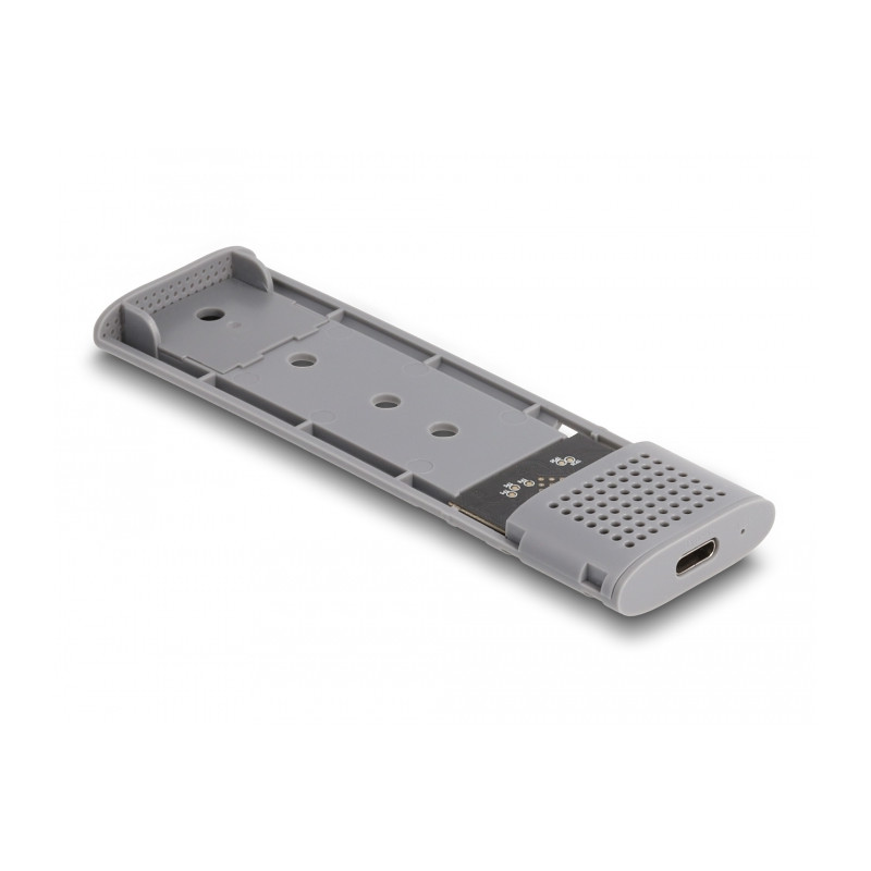 Delock Externes USB Type-C™ Combo Gehäuse für M.2 NVMe PCIe oder SATA SSD - werkzeugfrei