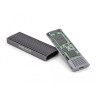 Delock Externes USB Type-C™ Combo Gehäuse für M.2 NVMe PCIe oder SATA SSD - werkzeugfrei