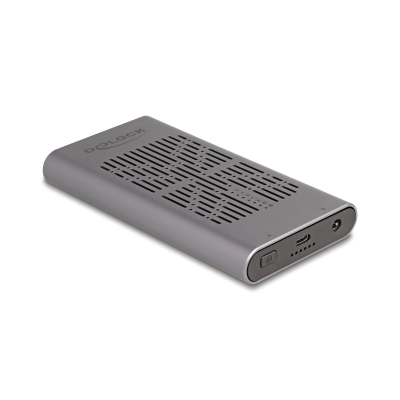 Delock Externes USB 20 Gbps Gehäuse für 2 x M.2 NVMe PCIe SSD mit USB Type-C™ Buchse und Klon Funktion