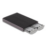 Delock Externes USB Type-C™ Dual Combo Gehäuse für 2 x M.2 NVMe PCIe oder SATA SSD - werkzeugfrei