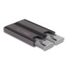 Delock Externes USB Type-C™ Dual Combo Gehäuse für 2 x M.2 NVMe PCIe oder SATA SSD - werkzeugfrei