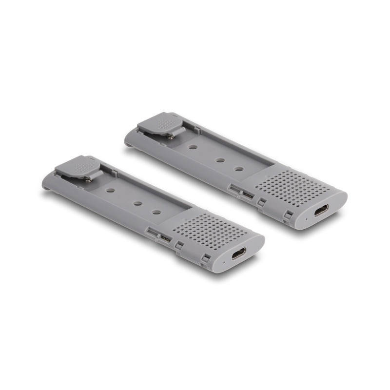 Delock Externes USB Type-C™ Dual Combo Gehäuse für 2 x M.2 NVMe PCIe oder SATA SSD - werkzeugfrei