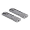 Delock Externes USB Type-C™ Dual Combo Gehäuse für 2 x M.2 NVMe PCIe oder SATA SSD - werkzeugfrei