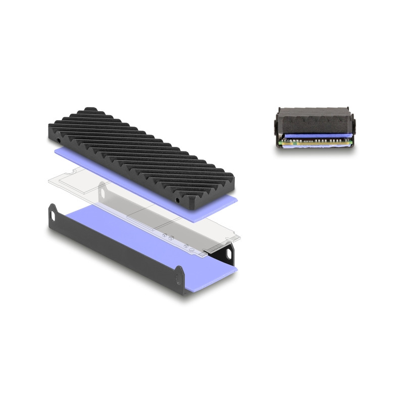 Delock USB Type-C™ 40 Gbps Gehäuse für 1 x M.2 NVMe PCIe SSD