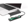Delock Externes USB Type-C™ 20 Gbps Combo Gehäuse für M.2 NVMe PCIe oder SATA SSD - werkzeugfrei