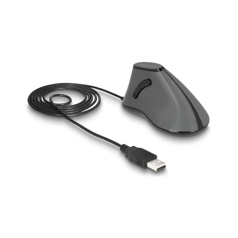 Delock Ergonomische optische 5-Tasten vertikal USB Maus
